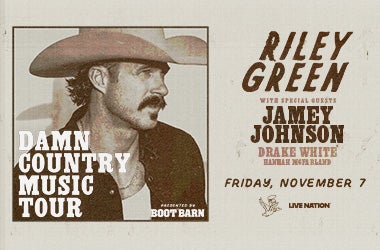 Riley Green's Damn Country Music Tour comes to Chaifetz, November 7, 2025